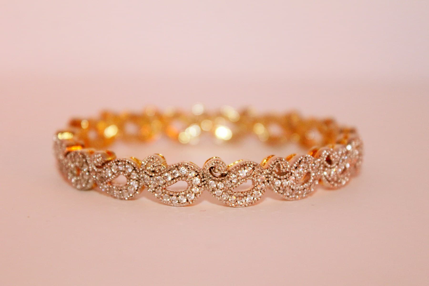Diamond Paisley Pavé Bangle