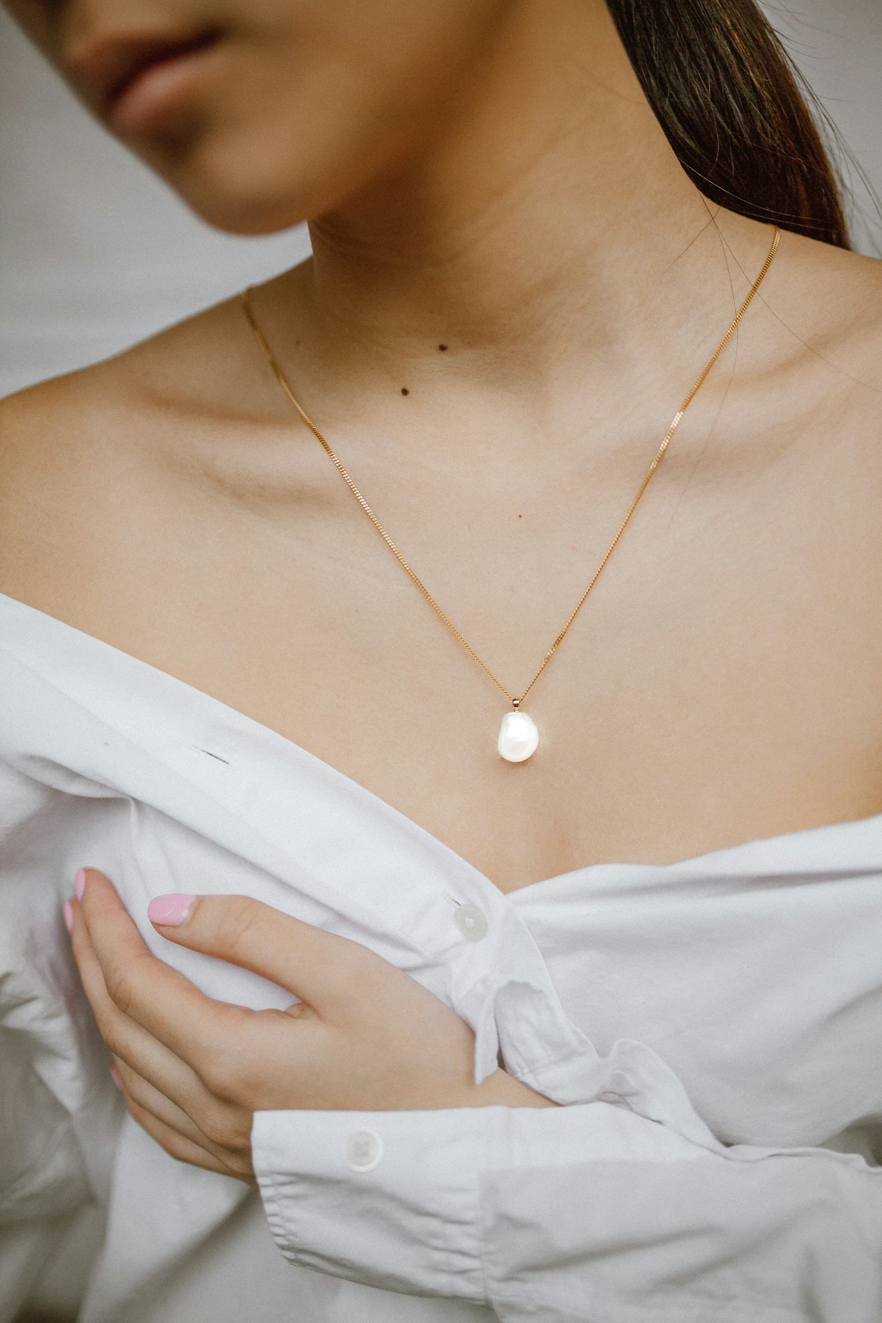 Baroque Pearl Pendant Necklace